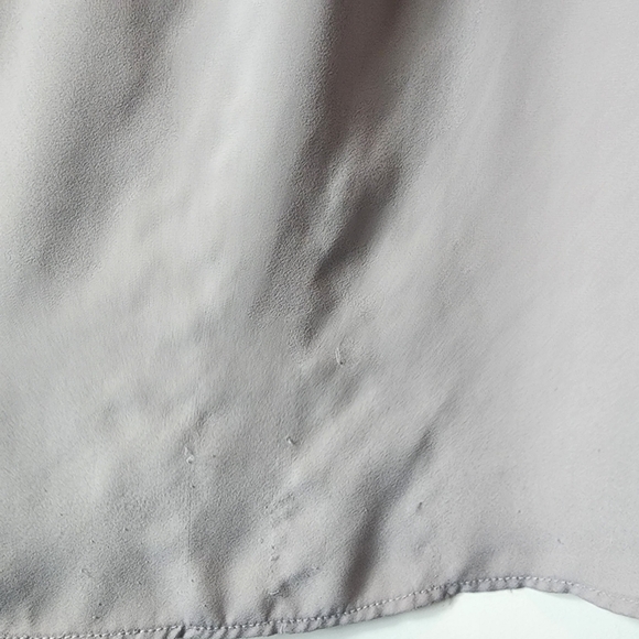 Torrid Harper Georgette Pullover 3/4 Sleeve Blouse Gray - Picture 9 of 10